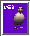 EG2center animated chicken hen laying infinite eggs for the eg-eg